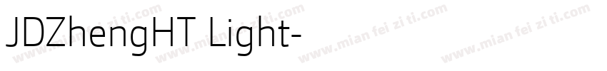 JDZhengHT Light字体转换